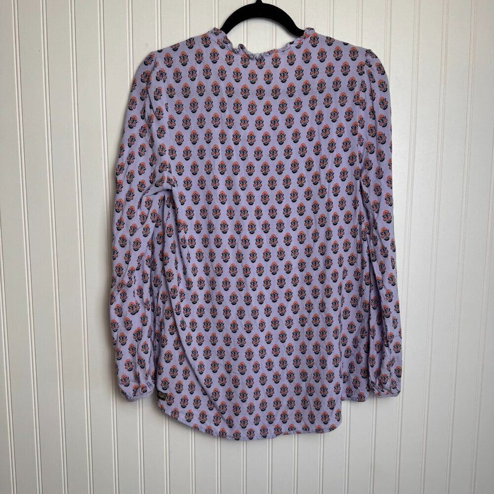 Matilda Jane lavender floral long sleeve lightweight blouse size medium I32 - Picture 5 of 5